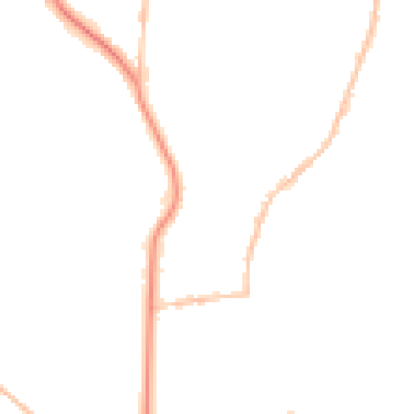 Night-time road noise heatmap for BS9 4DZ