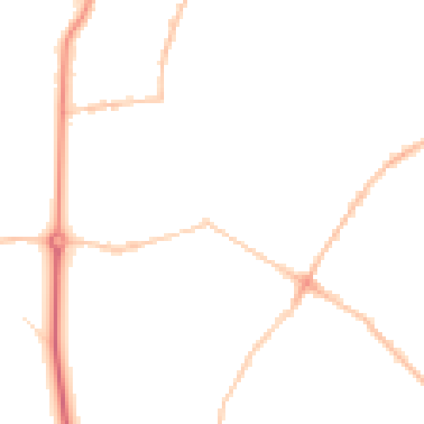 Night-time road noise heatmap for BS9 4HW