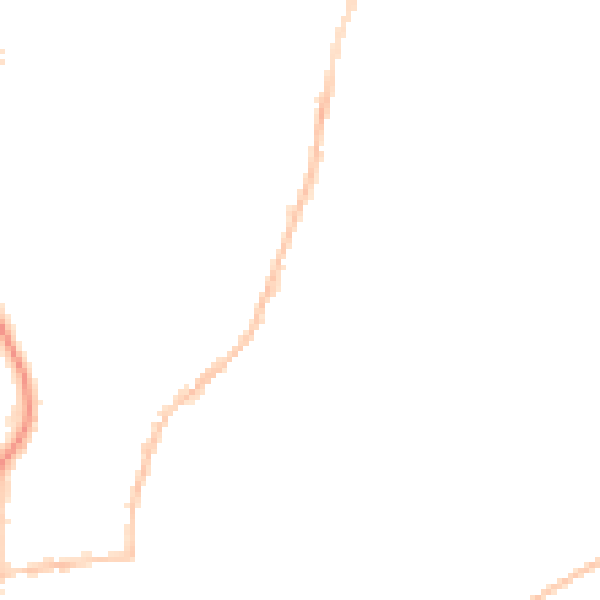 Night-time road noise heatmap for BS9 4JA
