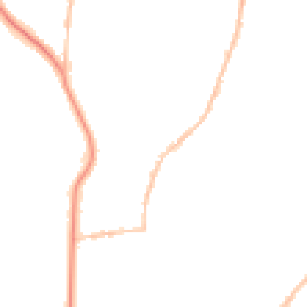 Night-time road noise heatmap for BS9 4JJ