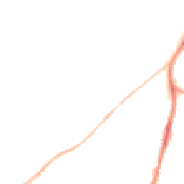 Night-time road noise heatmap for BS9 4SW