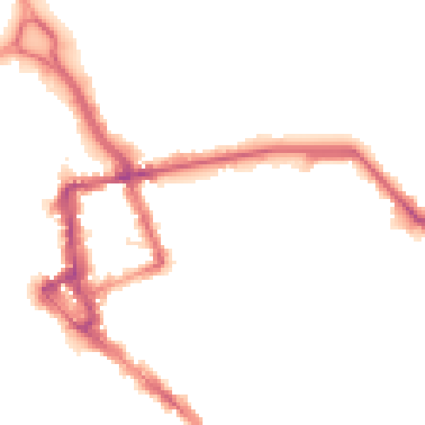 Night-time road noise heatmap for CA1 1HJ