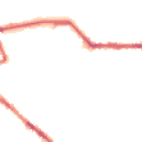 Night-time road noise heatmap for CA1 2AJ