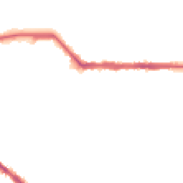 Night-time road noise heatmap for CA1 2AZ