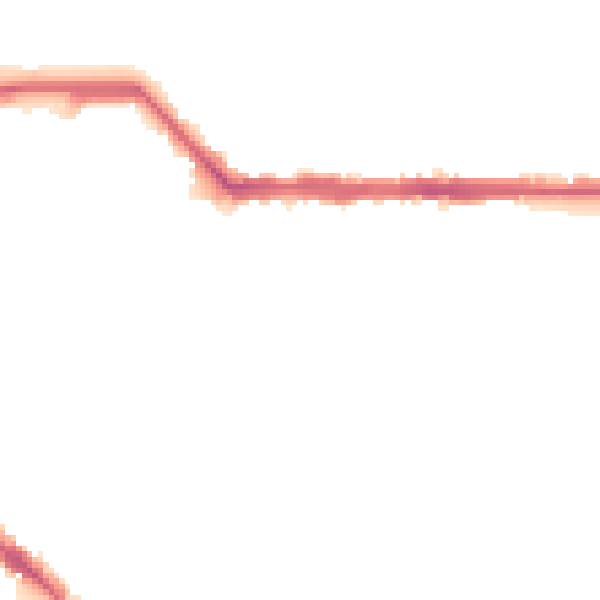 Night-time road noise heatmap for CA1 2BD