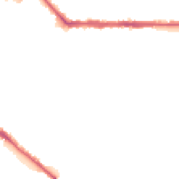 Night-time road noise heatmap for CA1 2DH