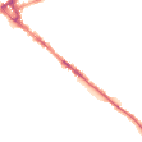 Night-time road noise heatmap for CA1 2EL