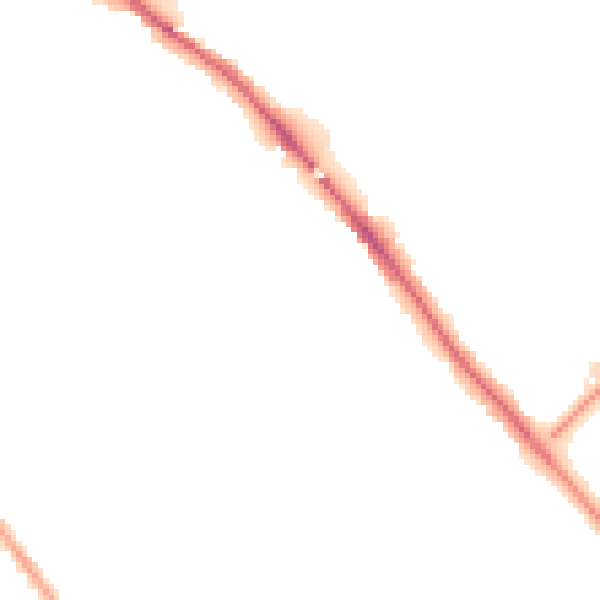 Night-time road noise heatmap for CA1 2FD