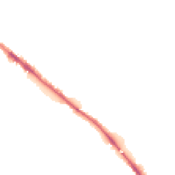Night-time road noise heatmap for CA1 2FJ