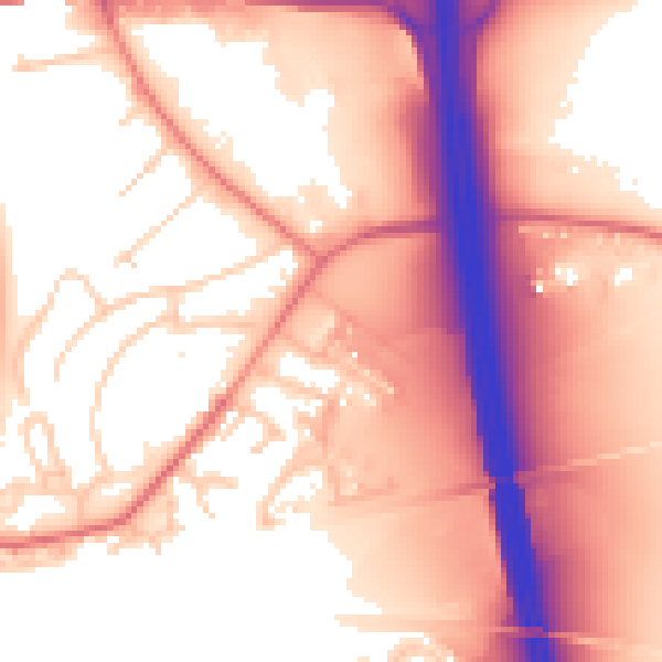 Daytime road noise heatmap for CA1 2FY