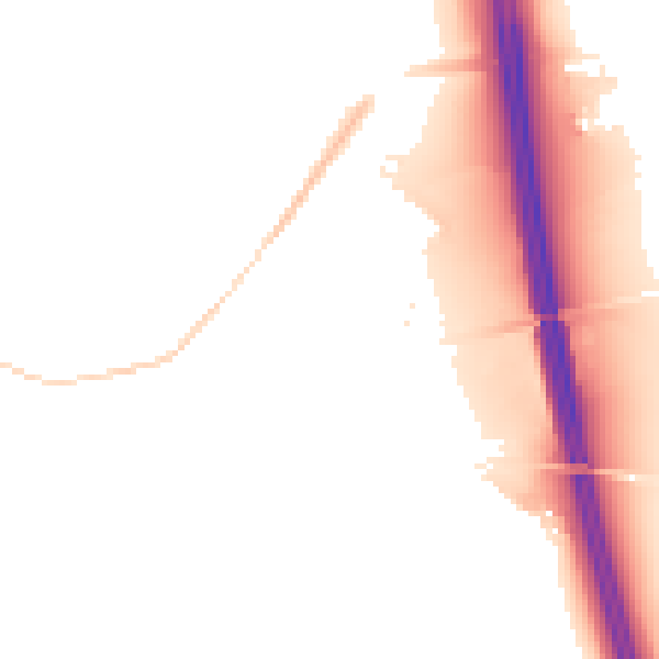 Night-time road noise heatmap for CA1 2GW
