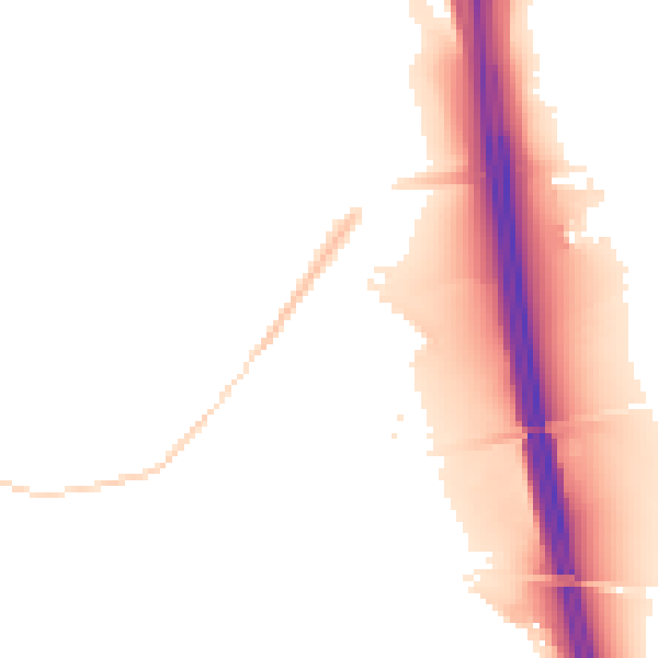 Night-time road noise heatmap for CA1 2GX