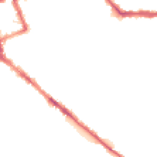 Night-time road noise heatmap for CA1 2HB