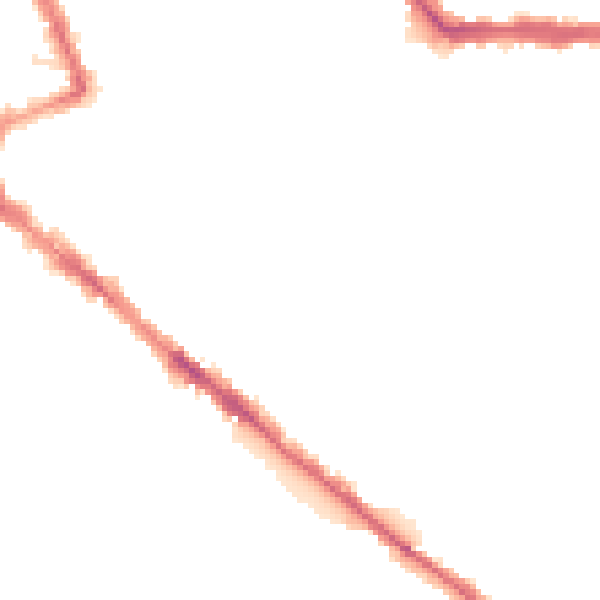 Night-time road noise heatmap for CA1 2HS
