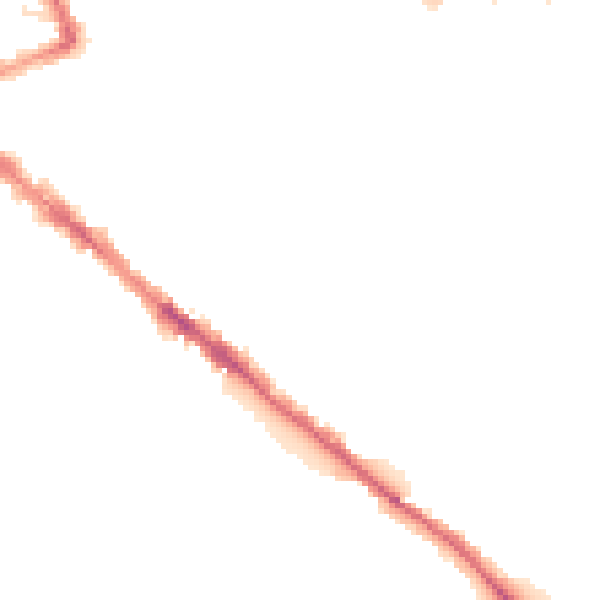 Night-time road noise heatmap for CA1 2JD