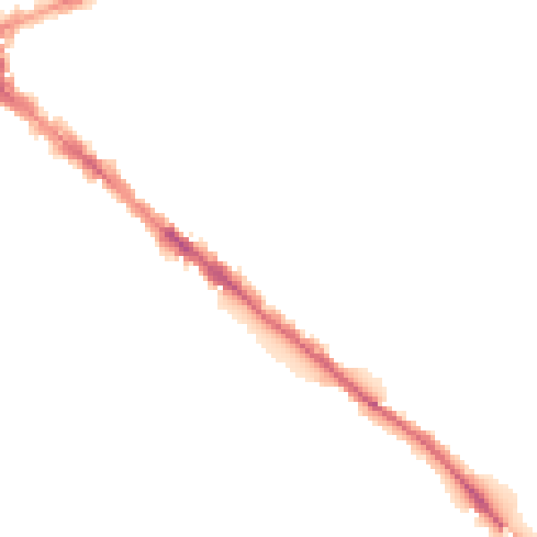 Night-time road noise heatmap for CA1 2JQ