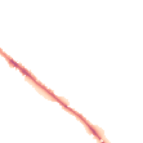 Night-time road noise heatmap for CA1 2LX