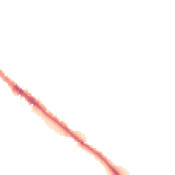 Night-time road noise heatmap for CA1 2LY
