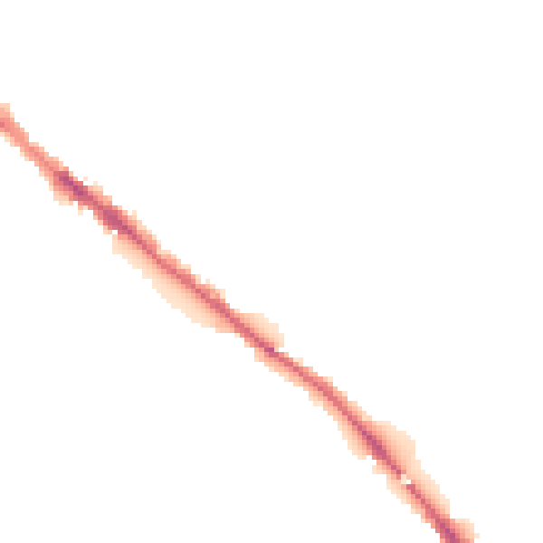 Night-time road noise heatmap for CA1 2ND