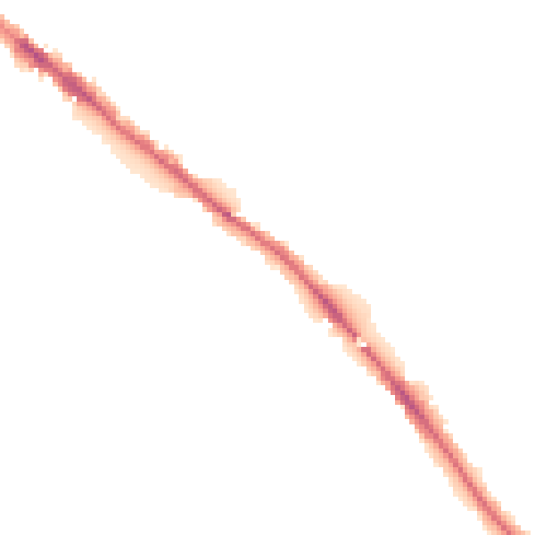 Night-time road noise heatmap for CA1 2PH