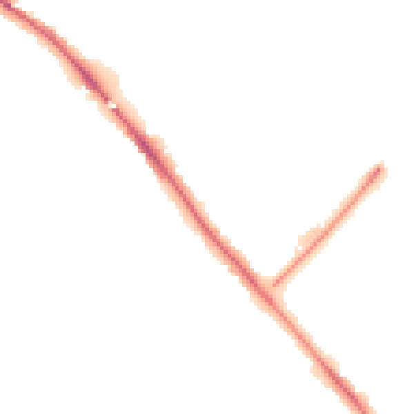 Night-time road noise heatmap for CA1 2QG