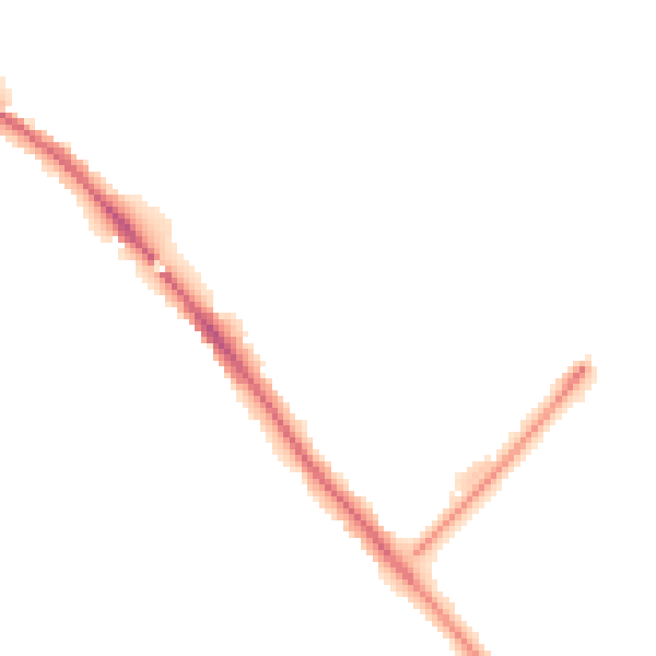 Night-time road noise heatmap for CA1 2QL