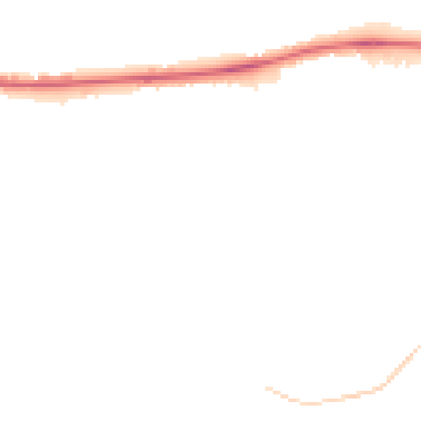 Night-time road noise heatmap for CA1 2SU