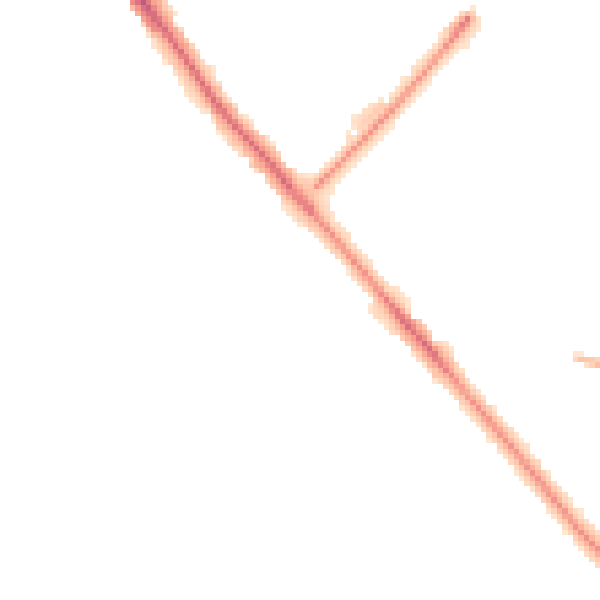 Night-time road noise heatmap for CA1 3BY