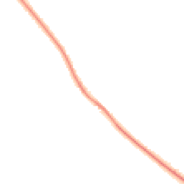 Night-time road noise heatmap for CA1 3DW
