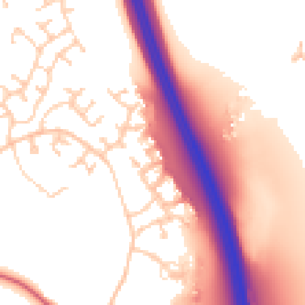 Daytime road noise heatmap for CA1 3FY