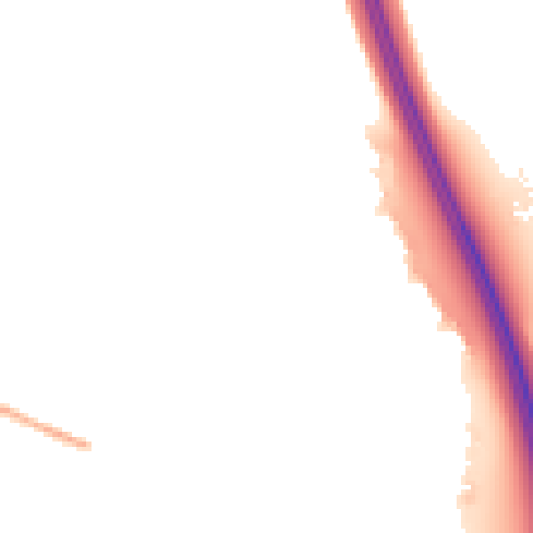 Night-time road noise heatmap for CA1 3GJ