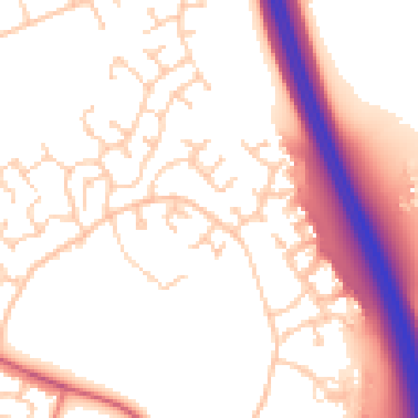 Daytime road noise heatmap for CA1 3GL
