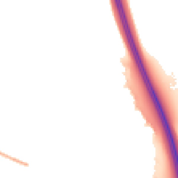 Night-time road noise heatmap for CA1 3GL