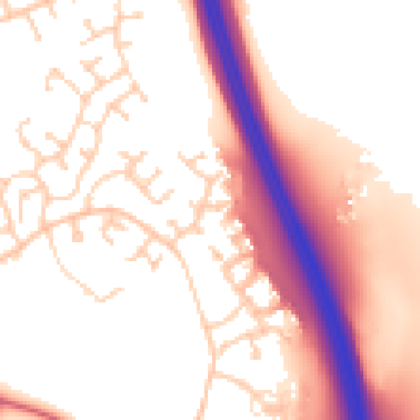 Daytime road noise heatmap for CA1 3GN