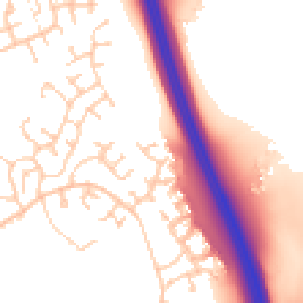 Daytime road noise heatmap for CA1 3GP