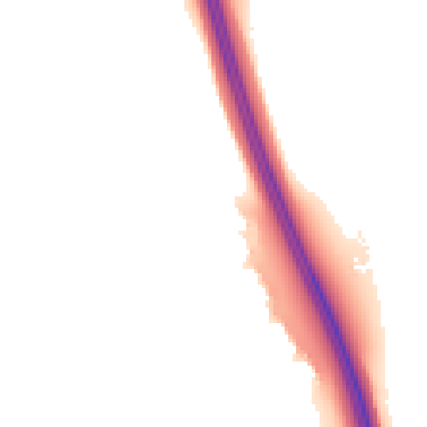 Night-time road noise heatmap for CA1 3GP