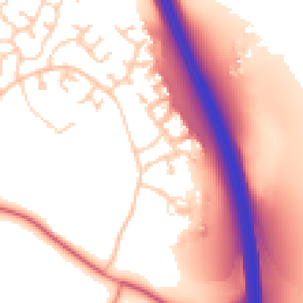 Daytime road noise heatmap for CA1 3GR