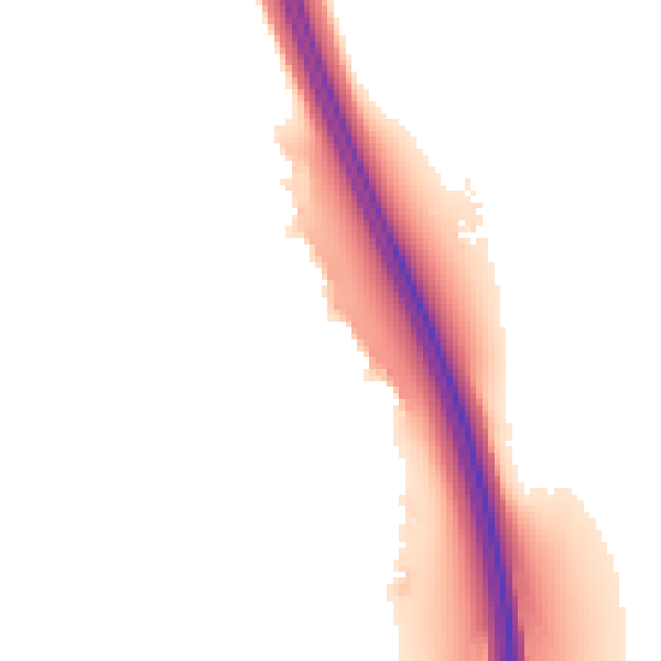 Night-time road noise heatmap for CA1 3GS