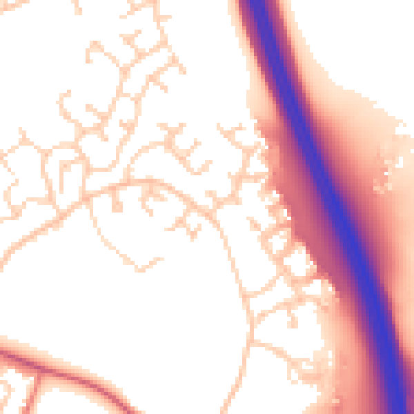 Daytime road noise heatmap for CA1 3HX