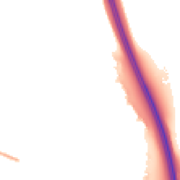 Night-time road noise heatmap for CA1 3HX