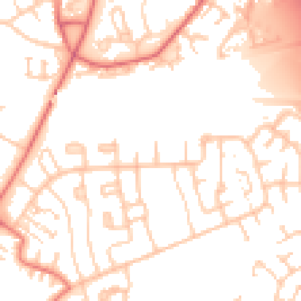 Daytime road noise heatmap for CA1 3RG