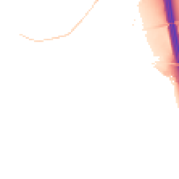 Night-time road noise heatmap for CA1 3RH