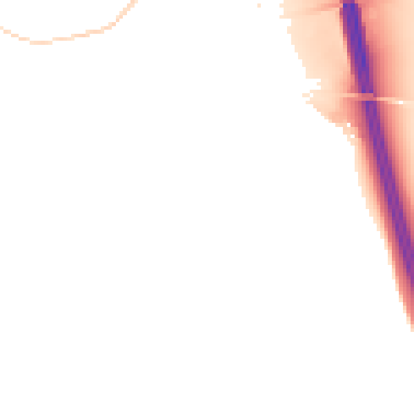 Night-time road noise heatmap for CA1 3RP