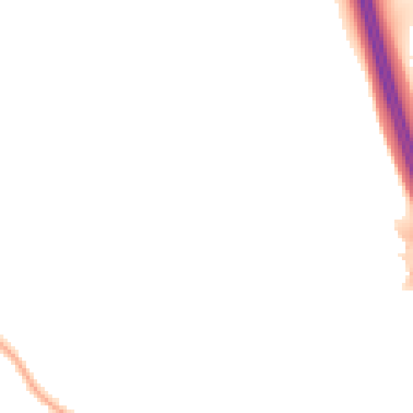 Night-time road noise heatmap for CA1 3TN