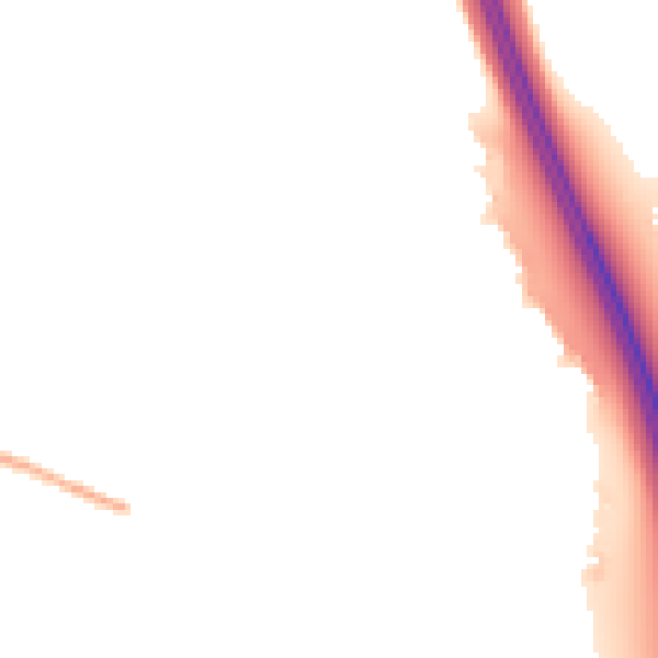 Night-time road noise heatmap for CA1 3TW