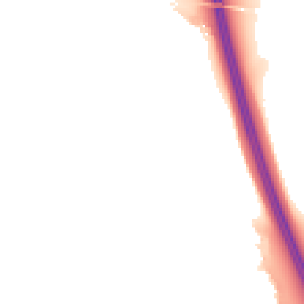 Night-time road noise heatmap for CA1 3UF