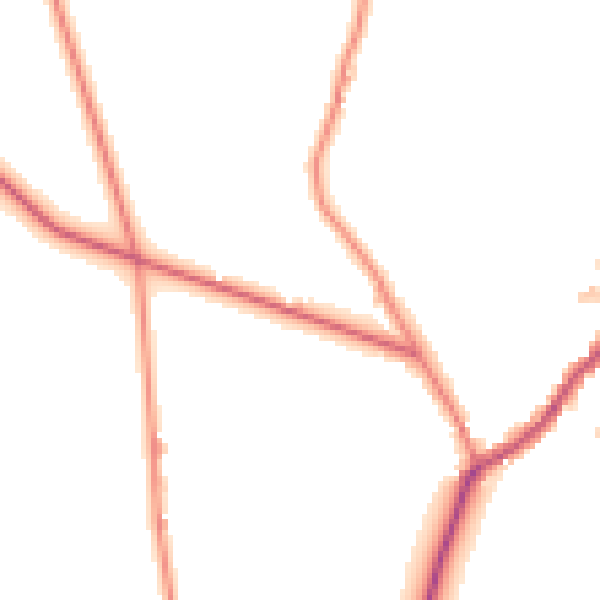 Daytime road noise heatmap for CA10 1AU