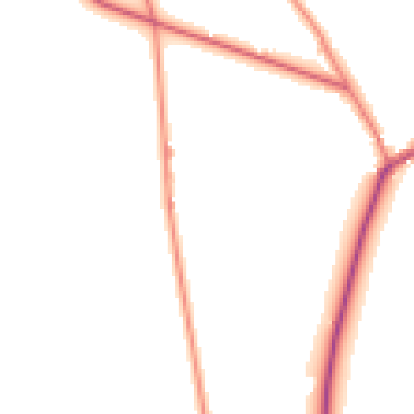 Daytime road noise heatmap for CA10 1AX