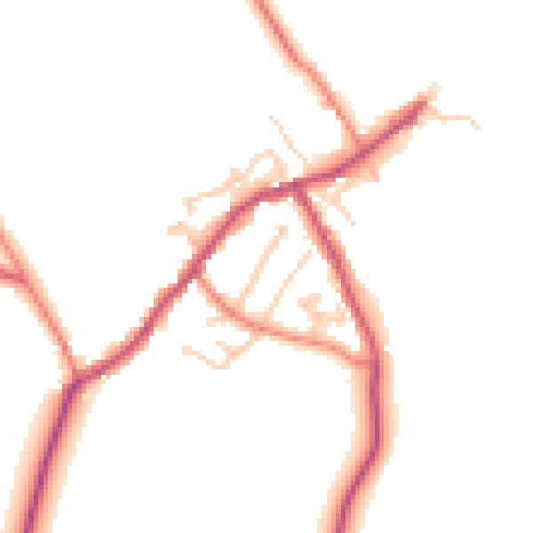 Daytime road noise heatmap for CA10 1BB