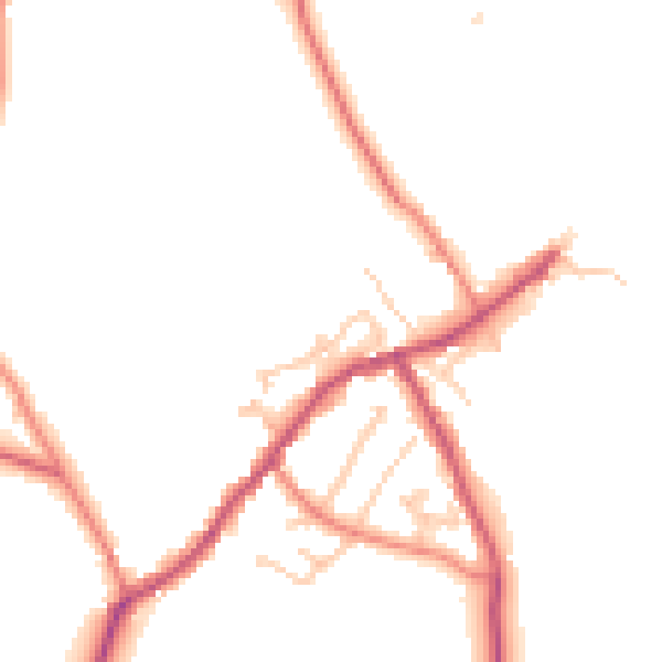 Daytime road noise heatmap for CA10 1BD